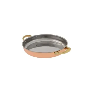 Sartén De Cobre Con Asas 20 Cm - Cobre Y Latón, Gran Conducción De Calor