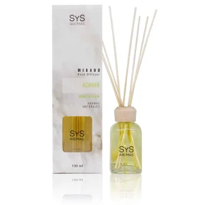 Ambientador Mikado Flor de Laranjeira Mármore SYS Aromas 100 ml | Floral e Mediterrânico | Calmante
