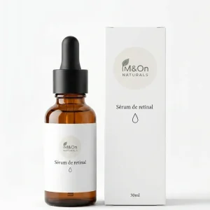 Sérum Facial com Retinal, Ácido Hialurónico e Óleo de Argão 30 ml | Antienvelhecimento de Noite | M&On Naturals