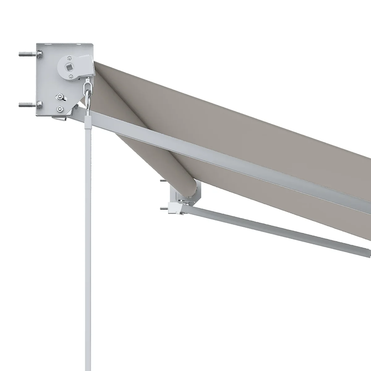 Outsunny Toldo Manual Retráctil Con Manivela 200x295 Cm Protección Solar Uv50+ - Image 6