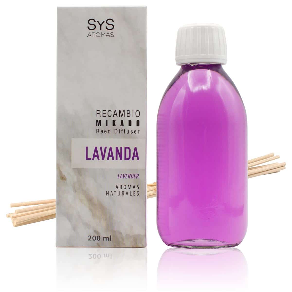 Recarga Mikado Lavanda Mármore SYS Aromas 200 ml | Com Varetas | Aroma Floral e Silvestre | Relaxante - Image 2