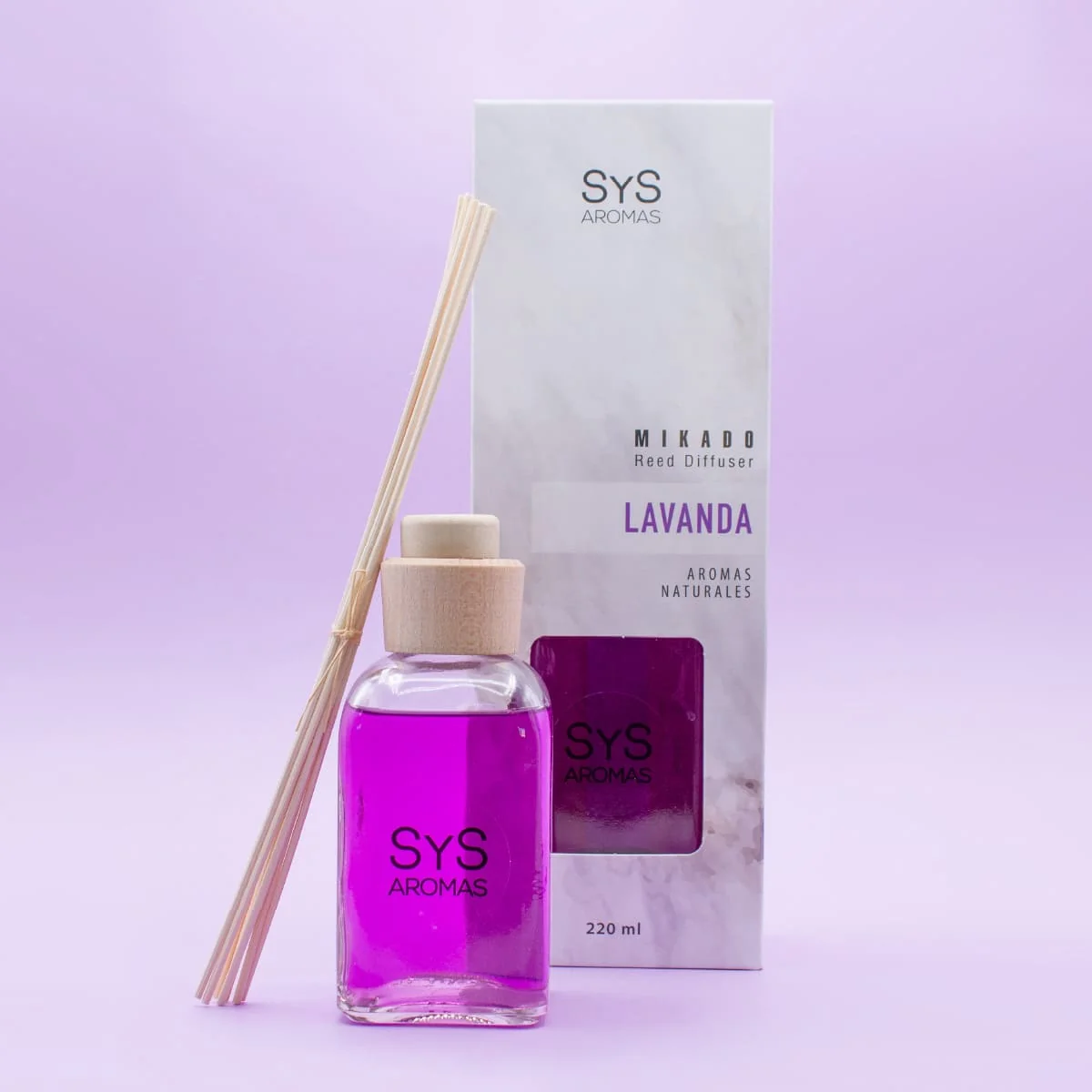 Ambientador Mikado Lavanda Mármore SYS Aromas 220 ml | Aroma Floral e Silvestre | Relaxante - Image 5