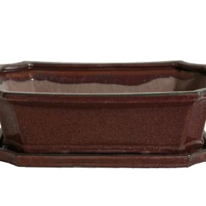 Tiesto Retangular Vermelho 20x15x6cm