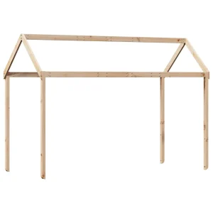 Techo De Cama Infantil Madera Maciza Pino 207x80,5x151,5 Cm