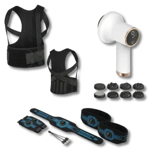 Cofre Silhueta E Conforto – Suporte Dorsal Aquecido, Eletroestimulador Ems De Corpo Inteiro E Massageador Anticelulite