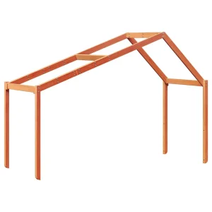 Techo De Cama Infantil Madera Maciza Pino Marrón 60x99x139,5 Cm