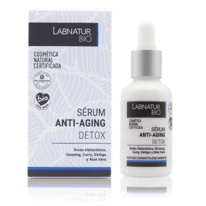 Sérum Facial Detox Labnatur Bio 30 ml | Revitaliza, Hidrata e Protege | Luminosidade e Efeito Antifadiga | Vegano