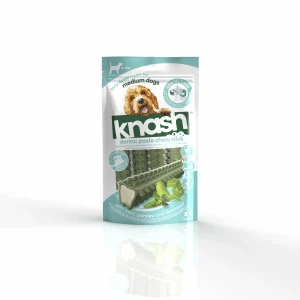 Knash Snack Dental Barritas De Menta Para Perro M 2 Boslas X 4 Uds