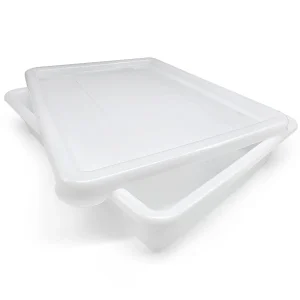 Bandeja Com Tampa Para Alimentos (10,7 L - 8.5x36.8x48.5cm) - Cozinhas, Restaurantes, Hotéis, Lojas, Escolas, Catering