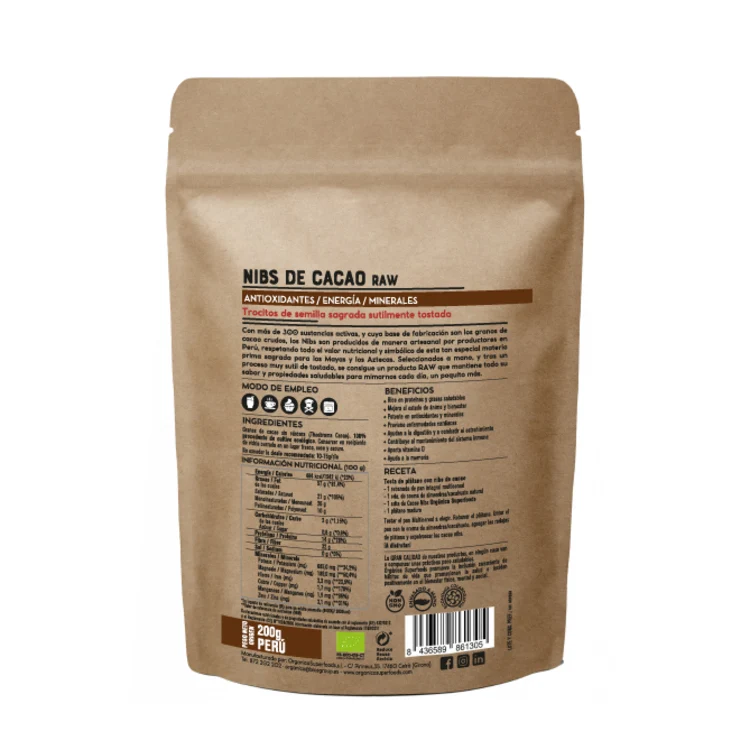 Cacao Nibs Raw 200g - Image 3
