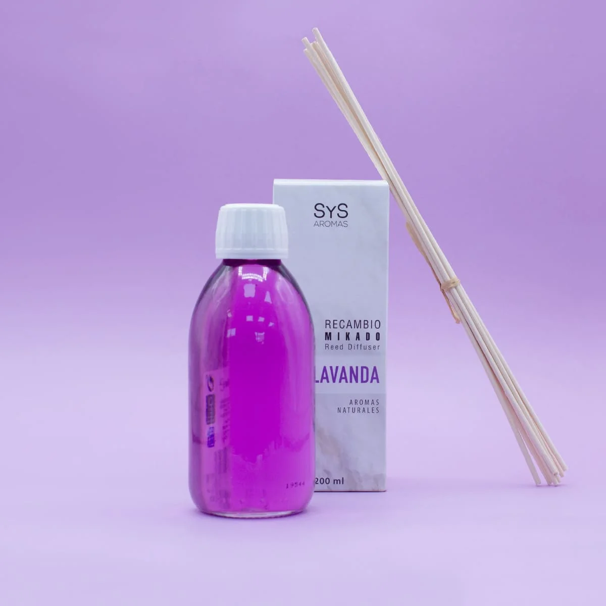 Recarga Mikado Lavanda Mármore SYS Aromas 200 ml | Com Varetas | Aroma Floral e Silvestre | Relaxante - Image 4